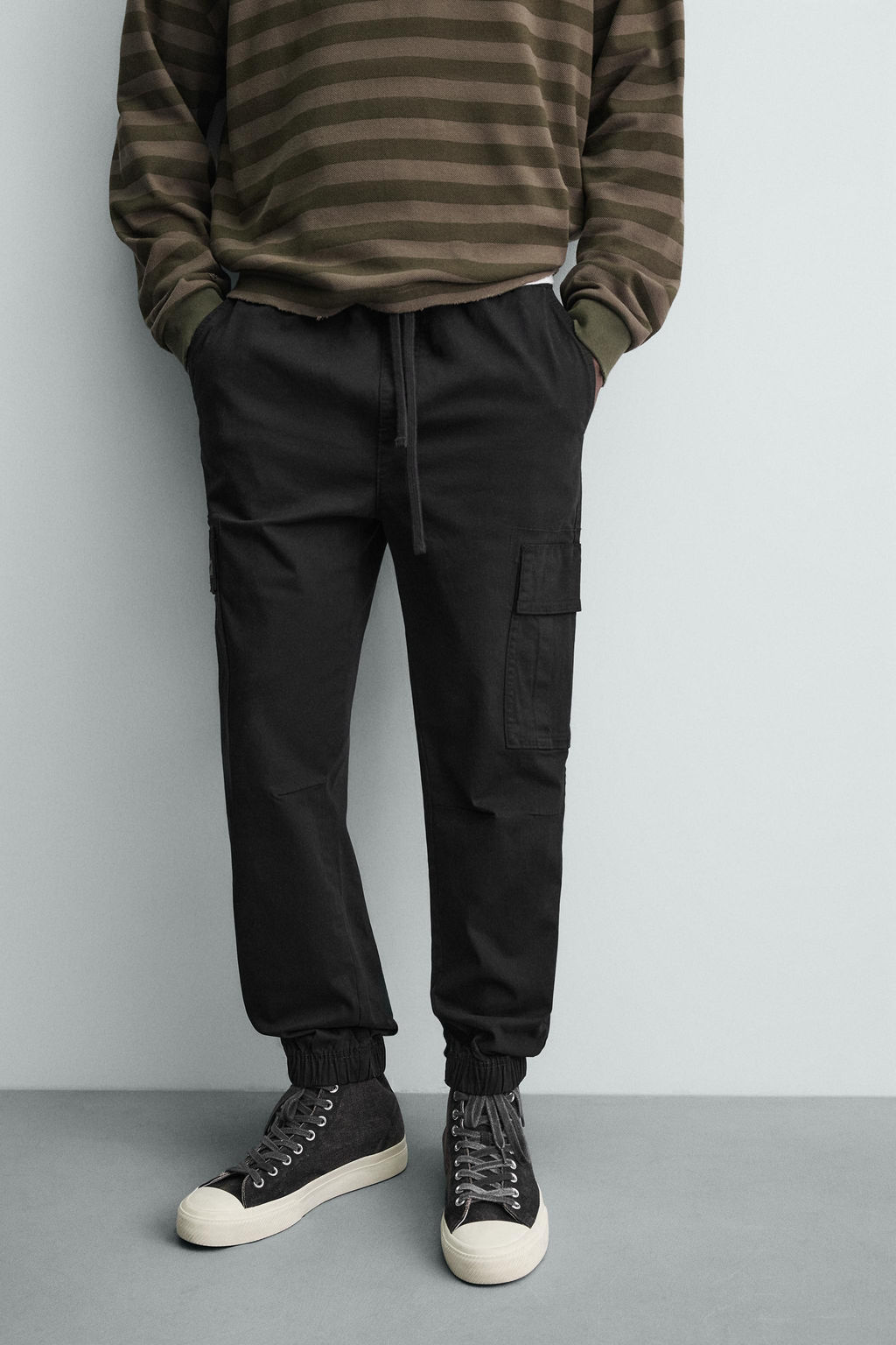 PANTAL?N CARGO SLIM FIT / Negro - Zara фото 6