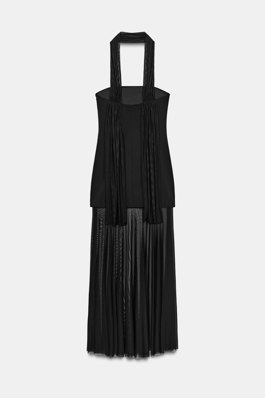COMBINED DRESS WITH SHEER PANELS - Zara фото 3