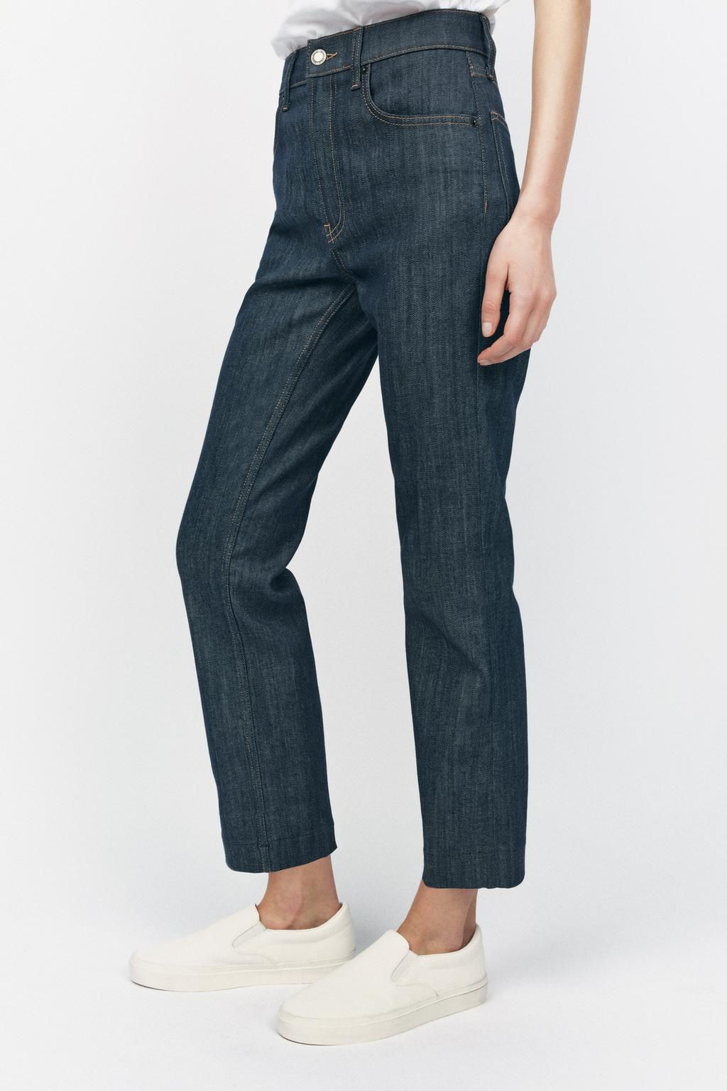 ZW COLLECTION HIGH-WAIST BOOTCUT CROPPED JEANS - Zara фото 13