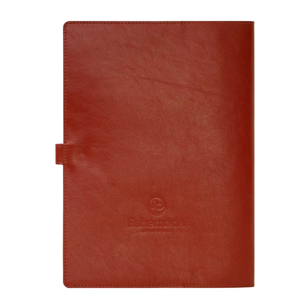 Органайзер для документов с принтом Eshemoda Королевский фазан, Формат А4, натуральная кожа, цвет коричневый