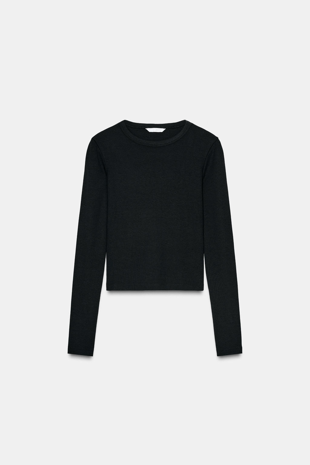 CAMISETA MANGA LARGA / Negro - Zara фото 6