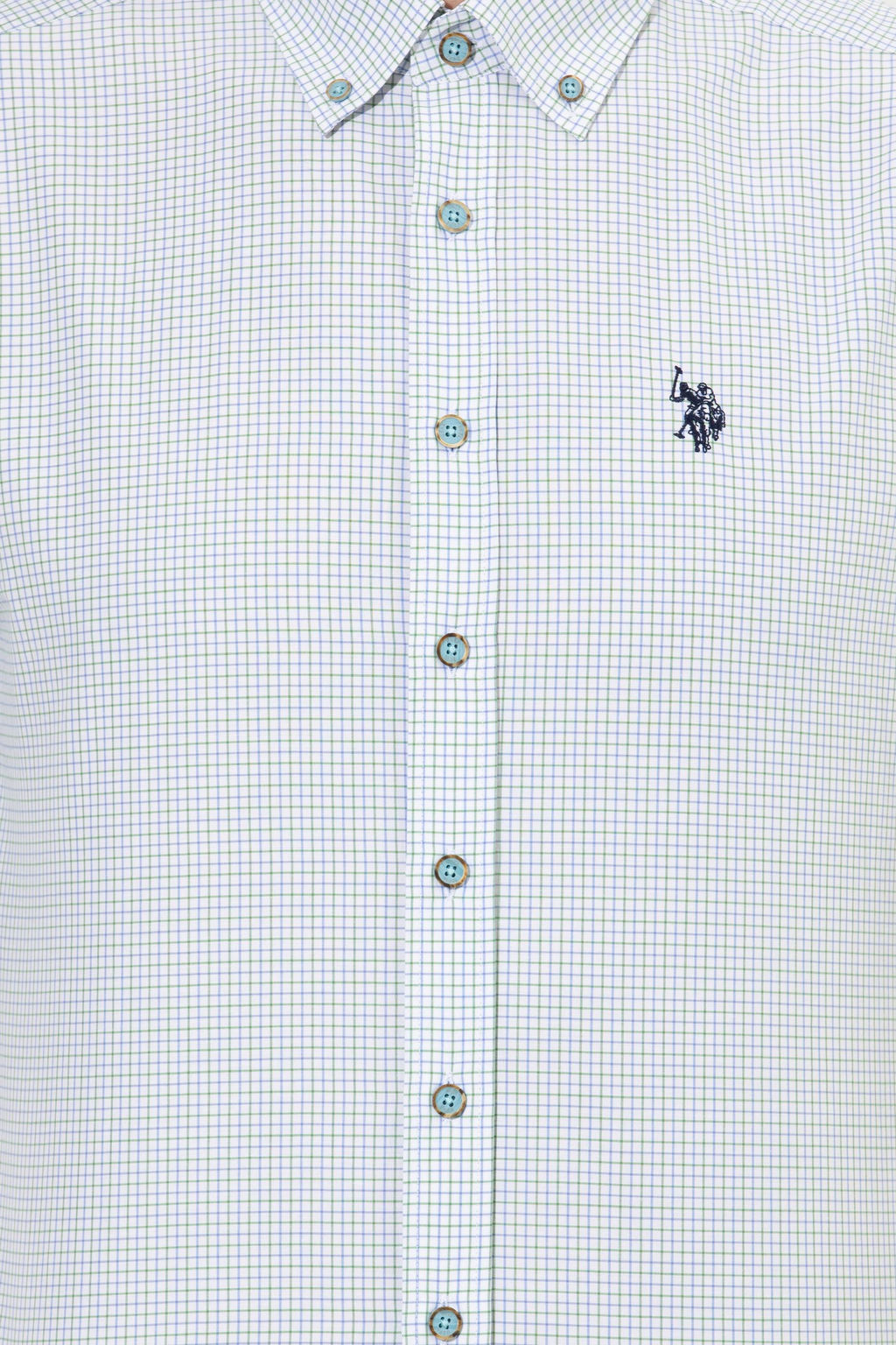 U. S. Polo Assn Мужская белая рубашка в клетку - U.s. polo assn фото 7
