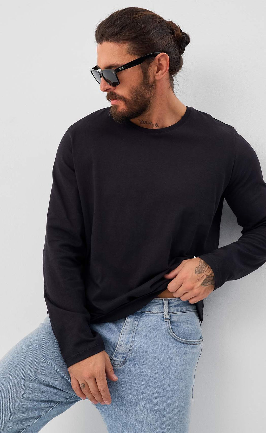 Лонгслив F521-1001-899 black - Fine joyce фото 7