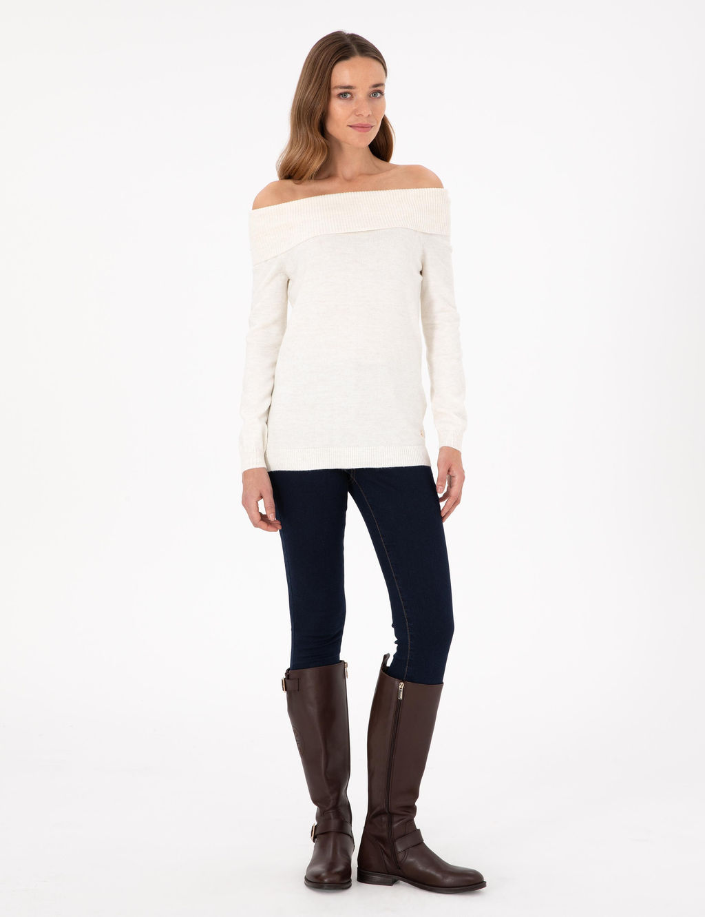 Ekru Slim Fit Kazak - Pierre cardin фото 4