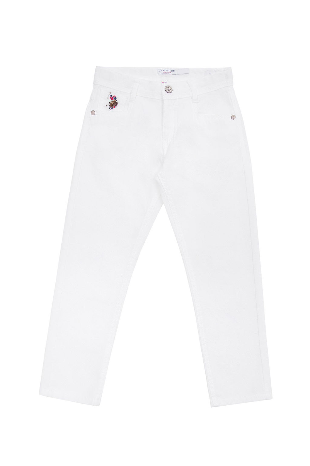U. S. Polo Assn Белые брюки из плотной ткани для мальчика - U.s. polo assn фото 3