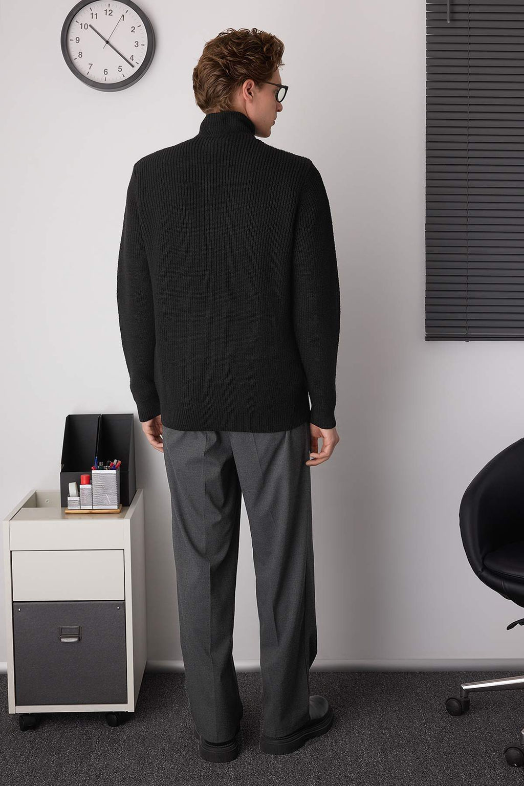 Siyah Regular Dik Yaka Duz H?rka TMNAW26HI00002 - Trendyolmilla фото 7