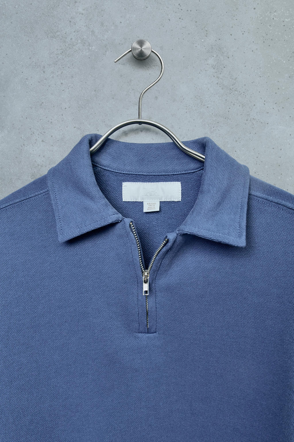 STORIESZ - SUDADERA POLO FELPA CREMALLERA / Azul / Acero - Zara фото 6