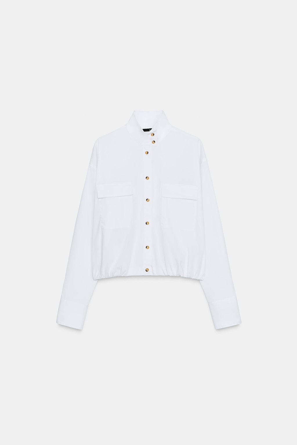 POPLIN SHIRT WITH PUFFBALL HEM - Zara фото 7