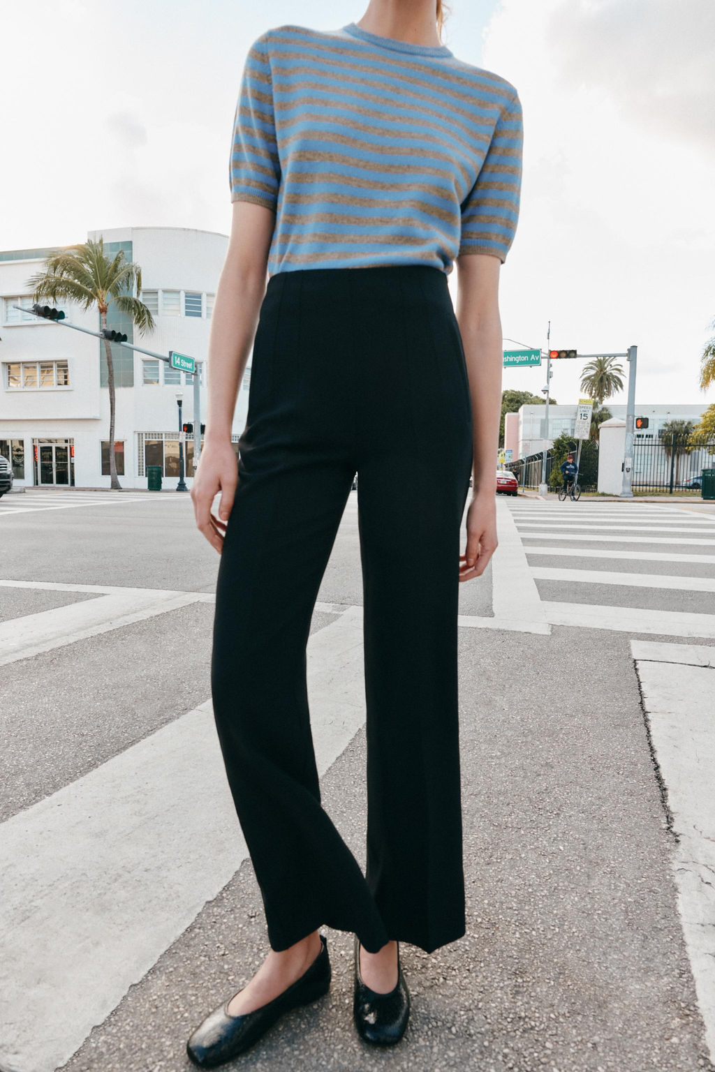HIGH-WAIST TROUSERS - Zara фото 5