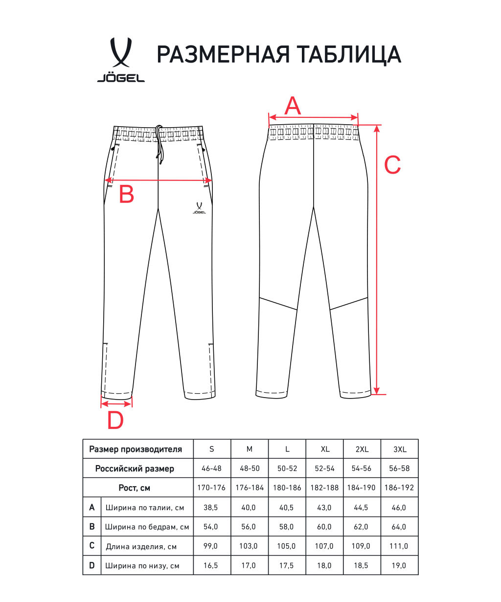 Брюки спортивные JOGEL CAMP 2 Lined Pants, темно-синий  фото 11