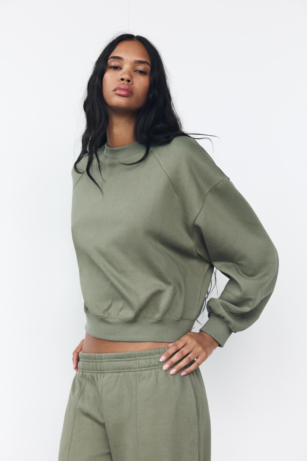 BASIC PLUSH SWEATSHIRT - Zara фото 10