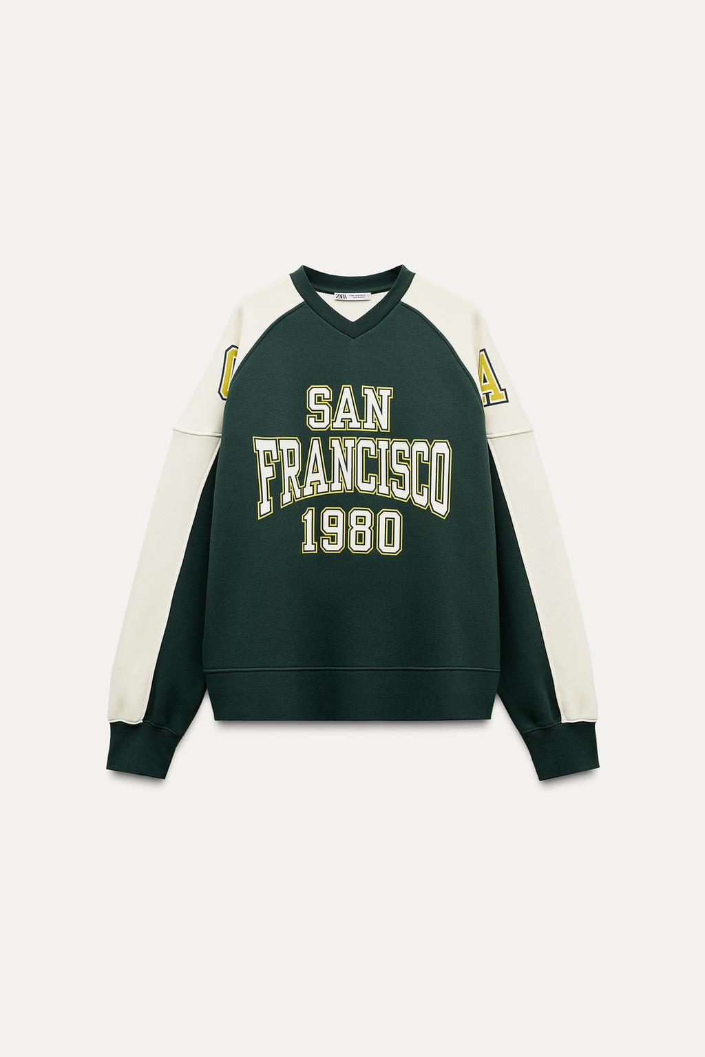 SAN FRANCISCO VARSITY SWEATSHIRT - Zara фото 5