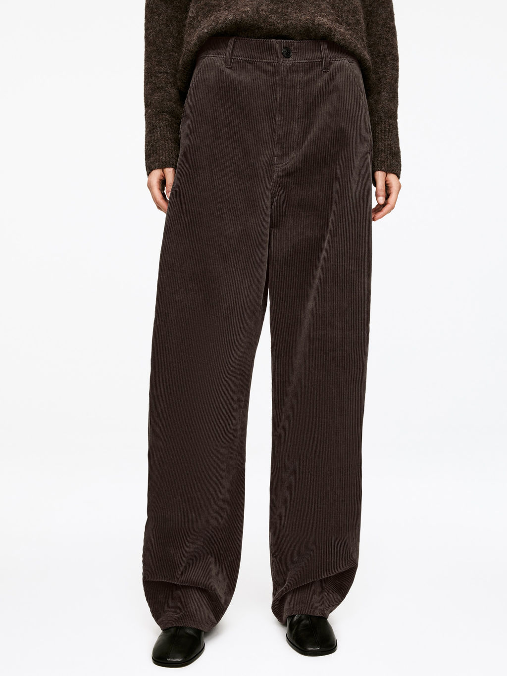 Pantalones de pana con pernera de barril - H&m фото 5