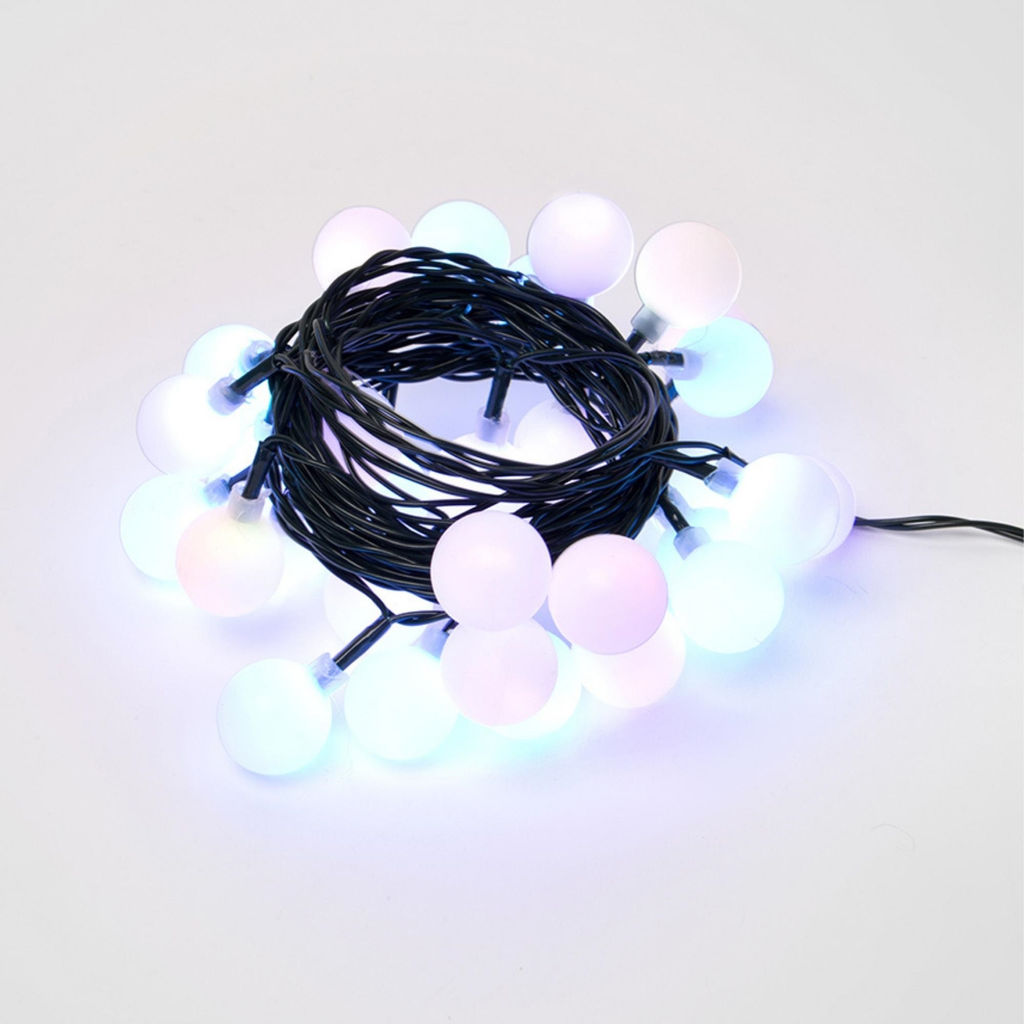 ULD-S0500-030/DGA RGB IP20 RAINBOW-1 Гирлянда светодиодная Радуга-1, 5м. 30 светодиодов. RGB свет. Провод зеленый. ТМ Uniel