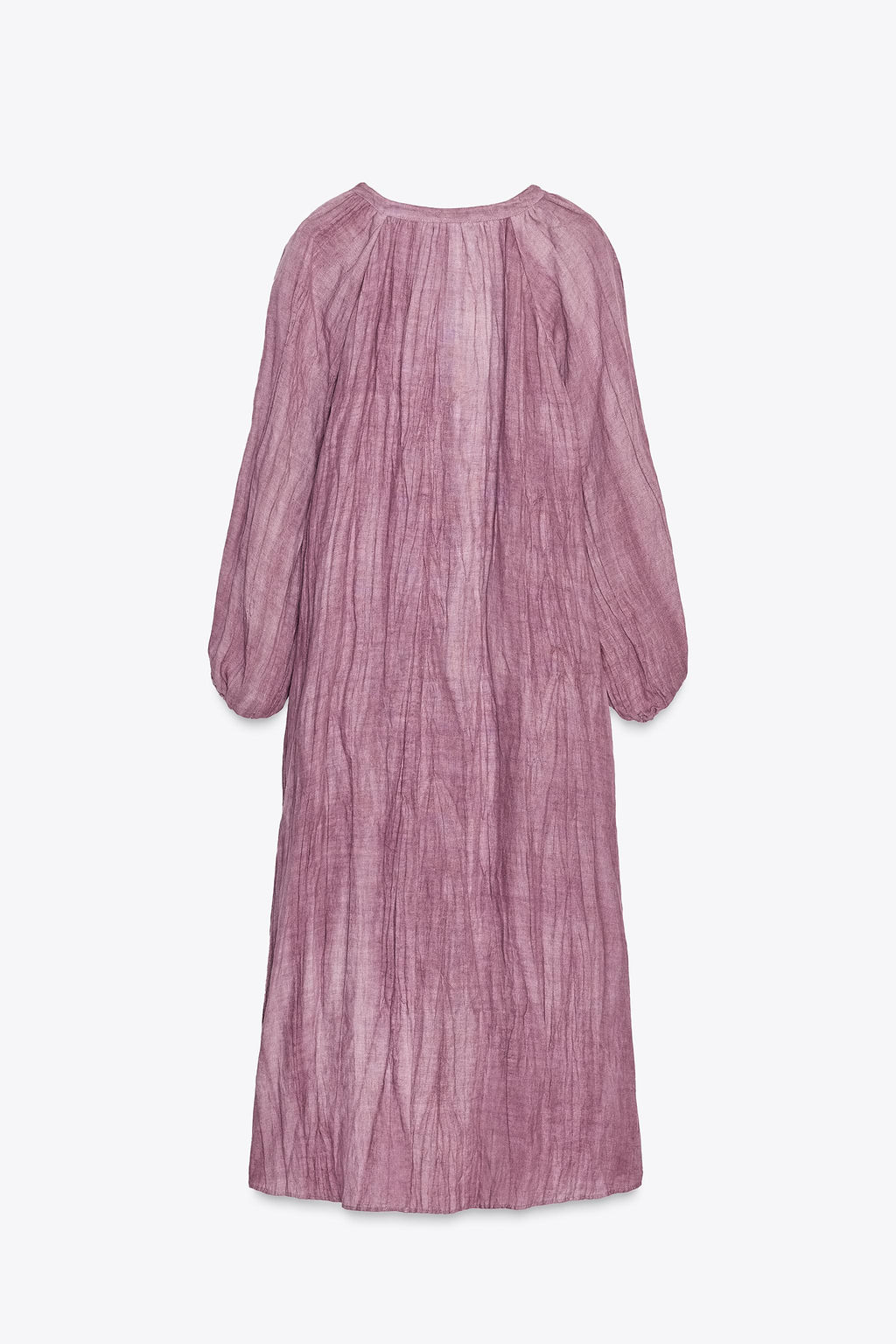 ZW COLLECTION LINEN TIE-DYE TUNIC DRESS - Zara фото 15