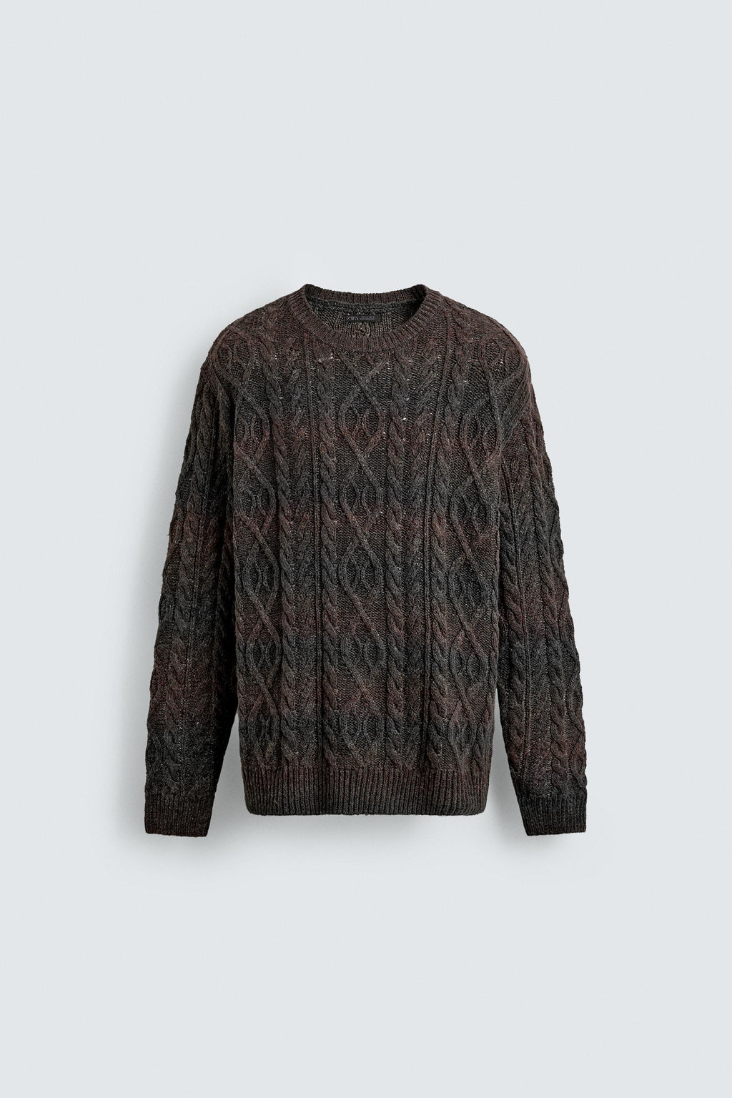 TEXTURED CABLE-KNIT JUMPER - Zara фото 8