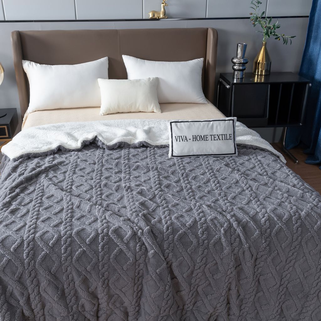 Плед Fluffy бамбуковая микрофибра FL009 200*230/ - Ситрейд фото 4