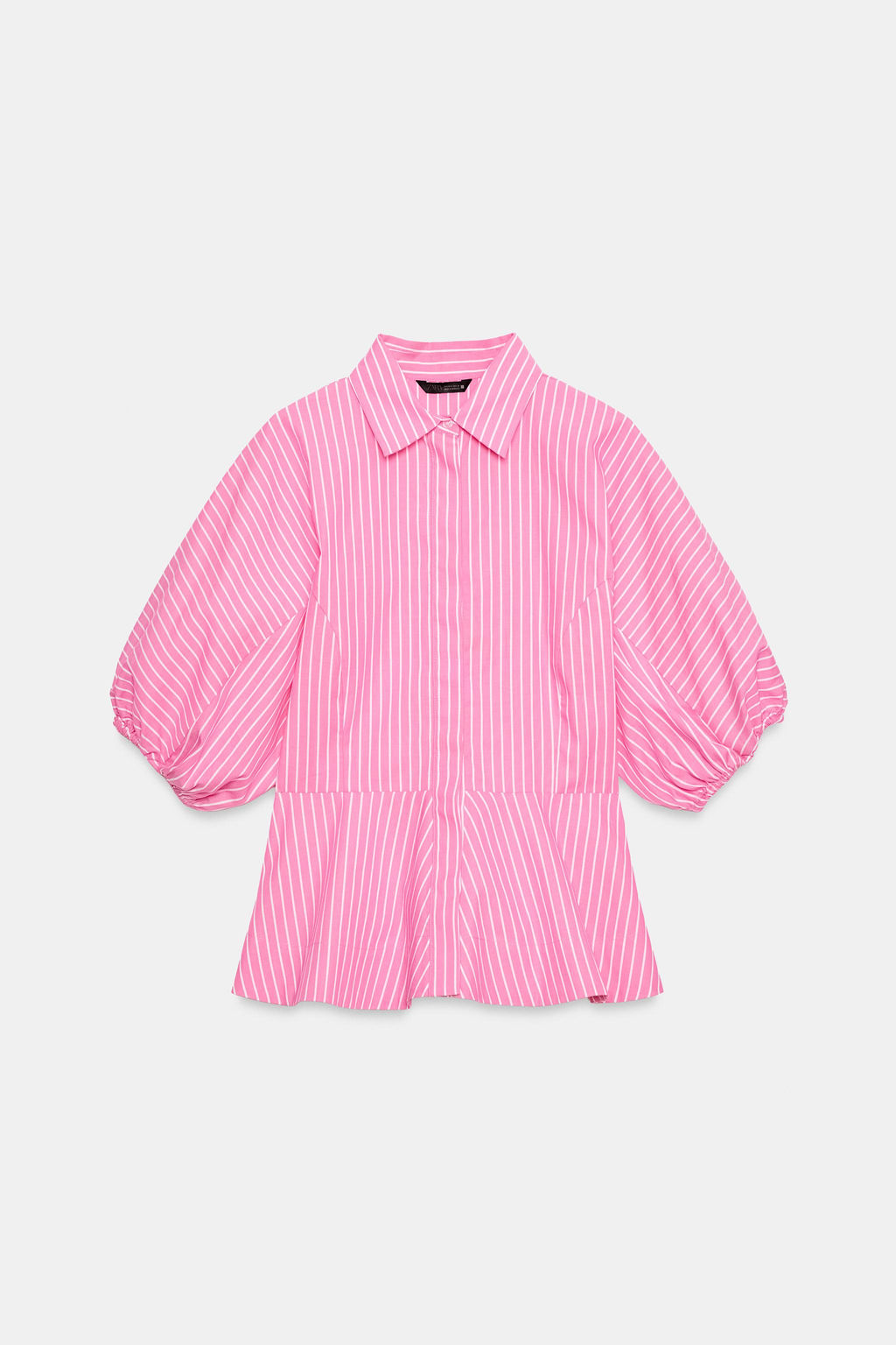CAMISA POPEL?N RAYAS / Rosa - Zara фото 6