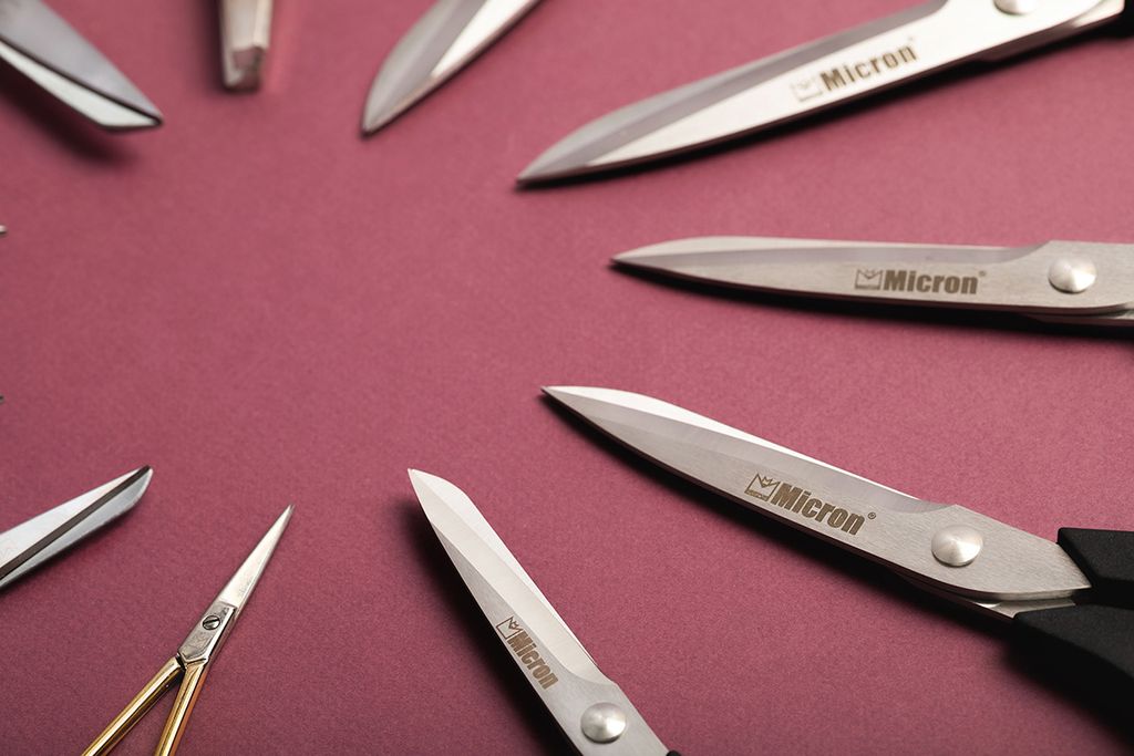 Ножницы Micron VIT-22-Z зигзаг в чехле 205 мм