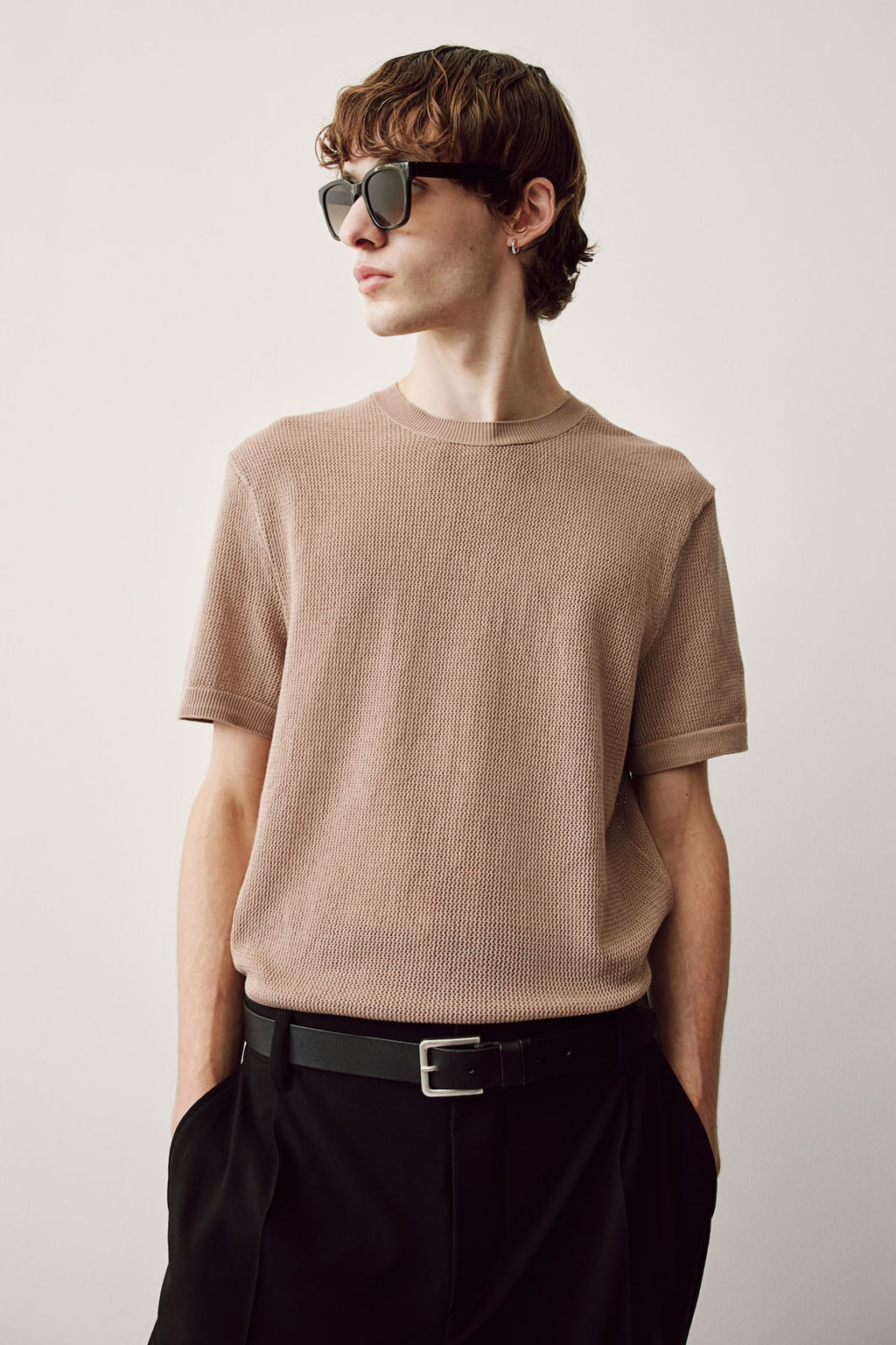 Camiseta tejida Slim Fit