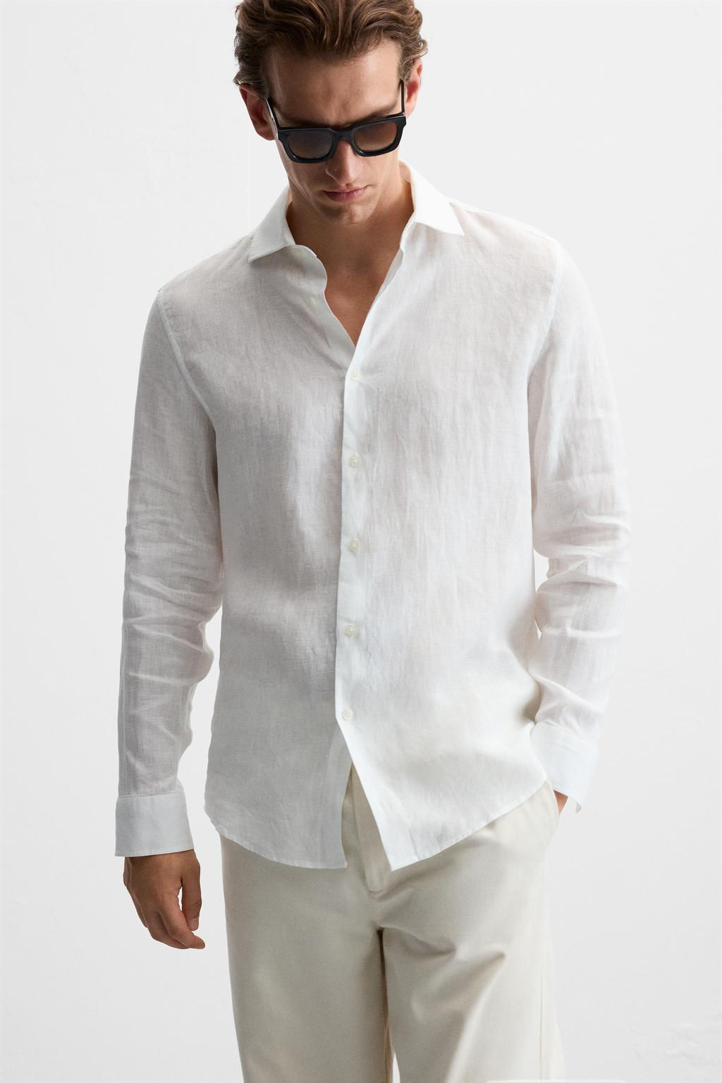 100% LINEN SHIRT - Zara фото 5