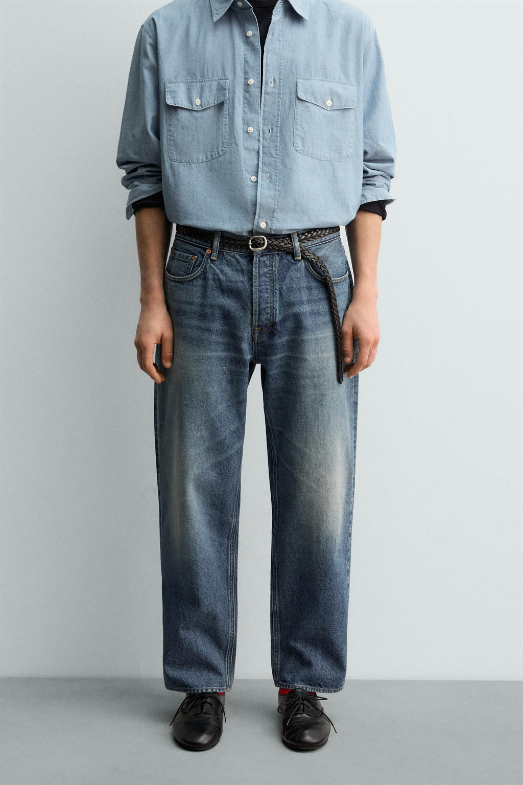 AARON LEVINE X ZARA RELAXED STRAIGHT-LEG JEANS фото 12
