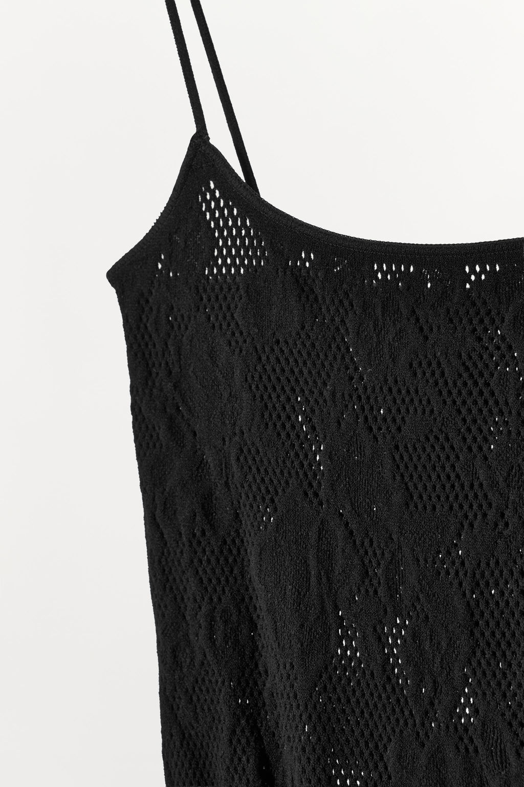MONO LARGO SEAMLESS ENCAJE / Negro / Blanco - Zara фото 5