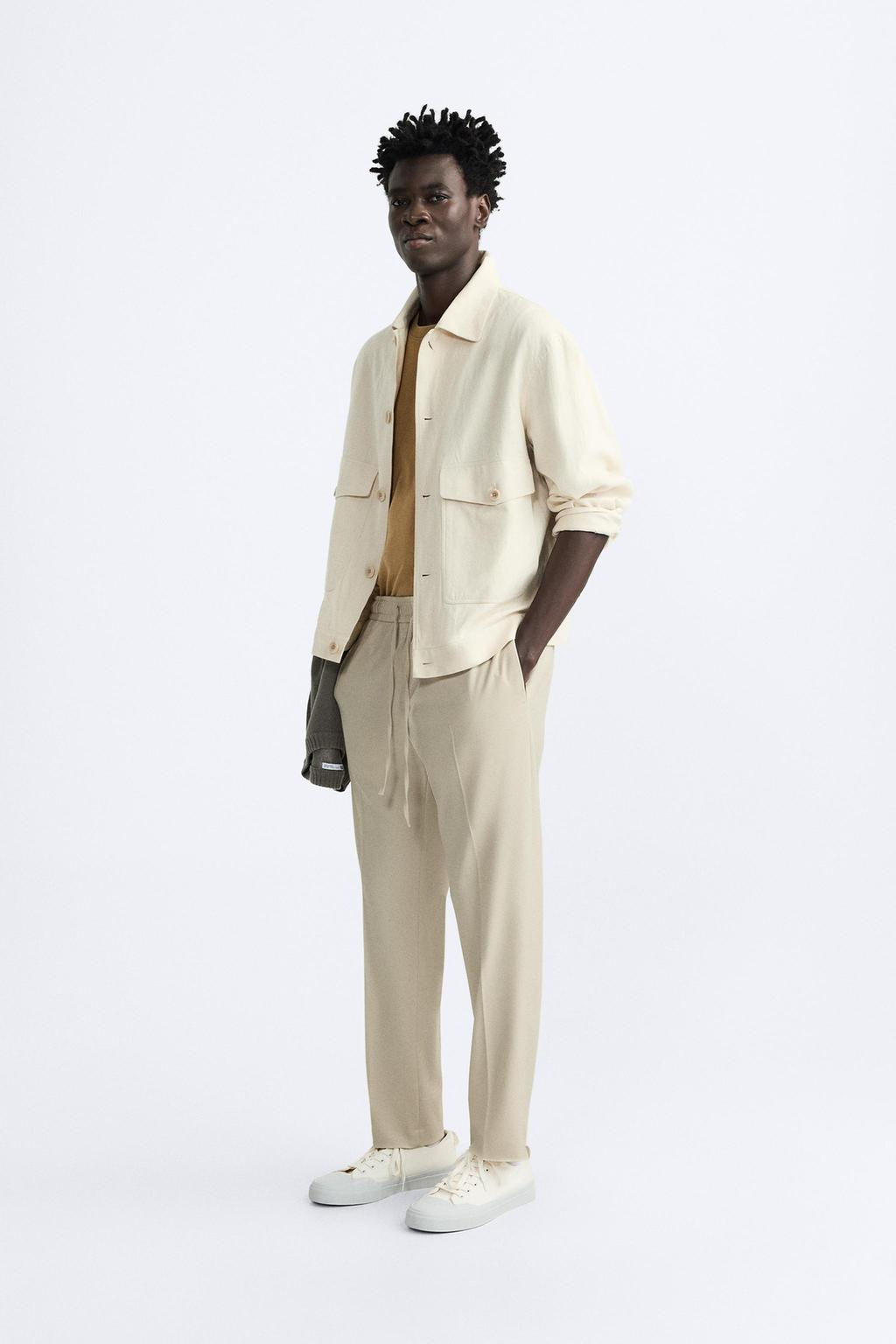 ZARA COMFORT FIT JOGGER BEL PANTOLON  фото 49