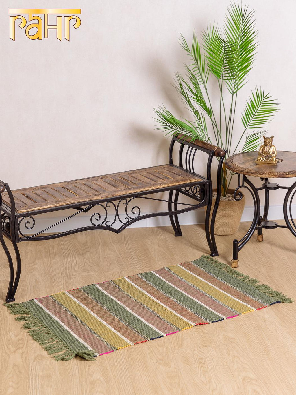 Коврик самотканный х/б 60*90см №703/3 - Ганг фото 2