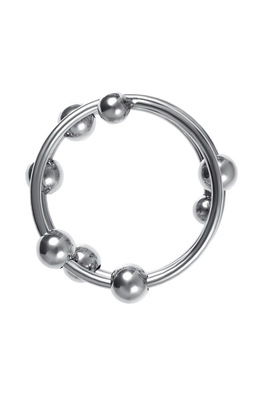 Кольцо под головку пениса Metal by TOYFA, металл, серебристое, 4 см