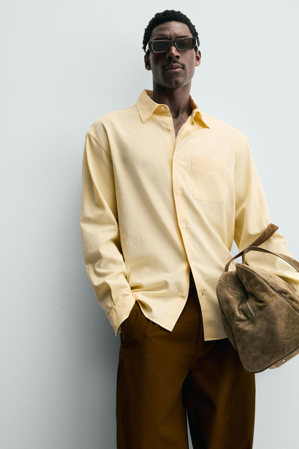 FLOWING SHIRT WITH POCKET - Zara фото 7