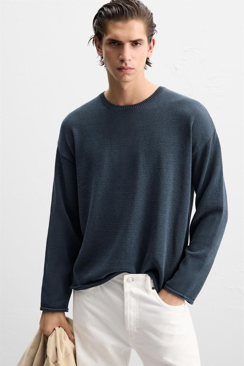 SWEATER WITH RAISED FINISH - Zara фото 5