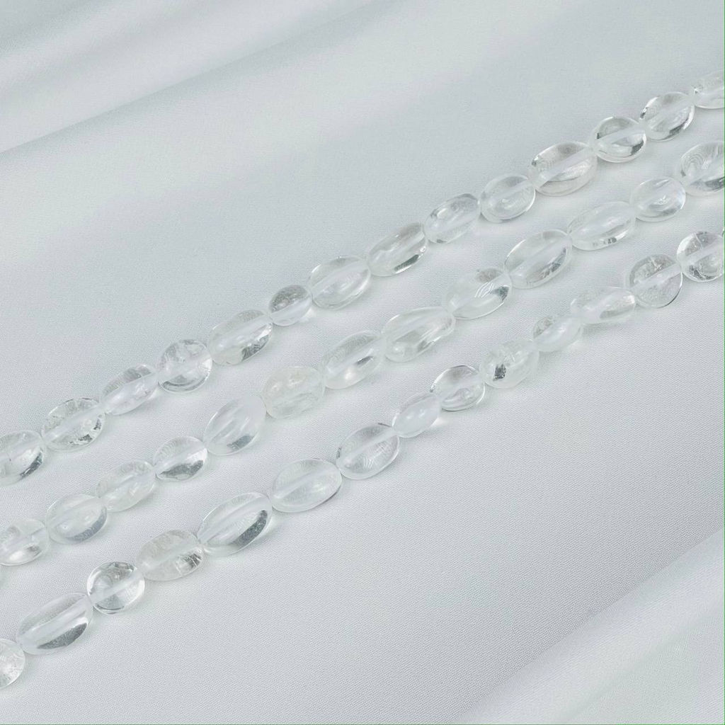 Бусины для украшений из Горного Хрусталя (галтовка) 39 см