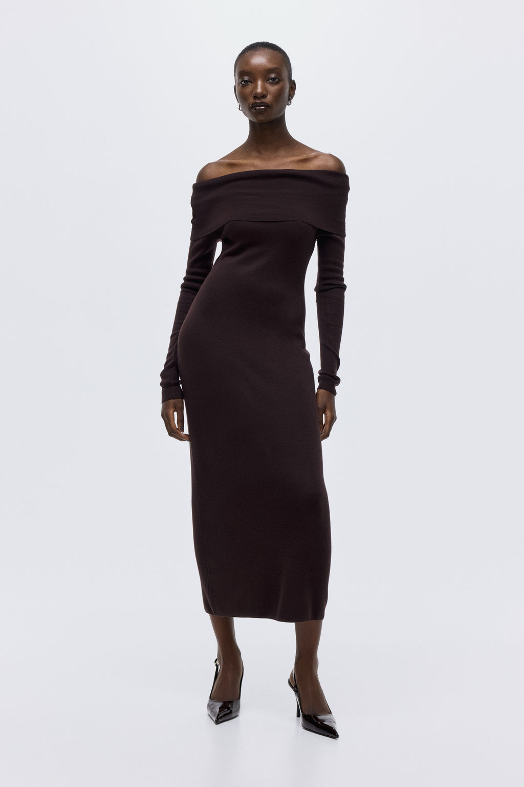 Vestido off-the-shoulder - H&m фото 9
