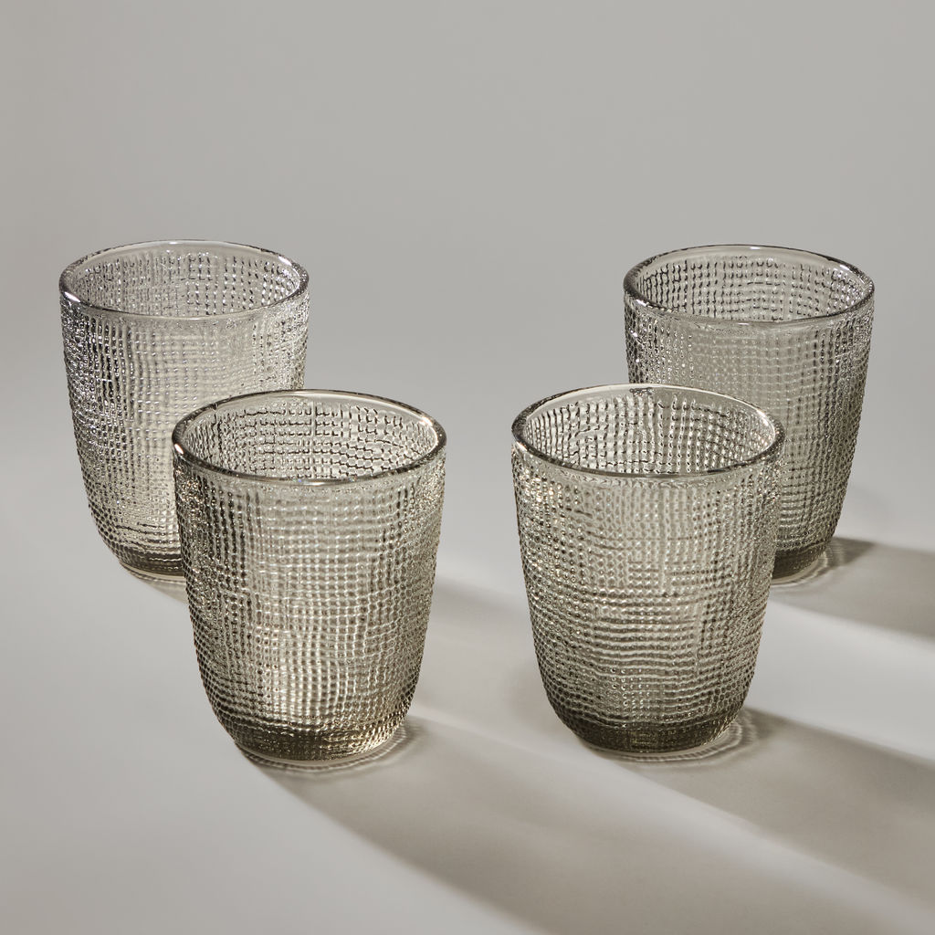 НАБОР СТАКАНОВ TEMPO GREY 4 ШТ./300 МЛ