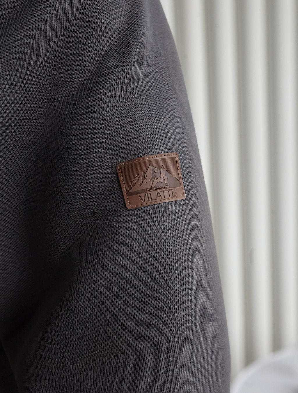 VILATTE/ Худи на молнии из премиального футера трехнитки с начесом