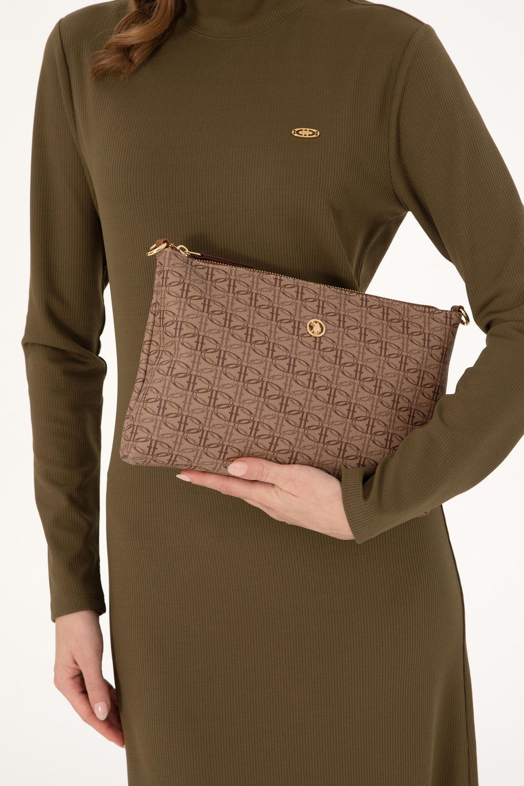 Женская светло-коричневая сумка через плечо Неожиданная скидка в корзине - U.s. polo assn фото 2