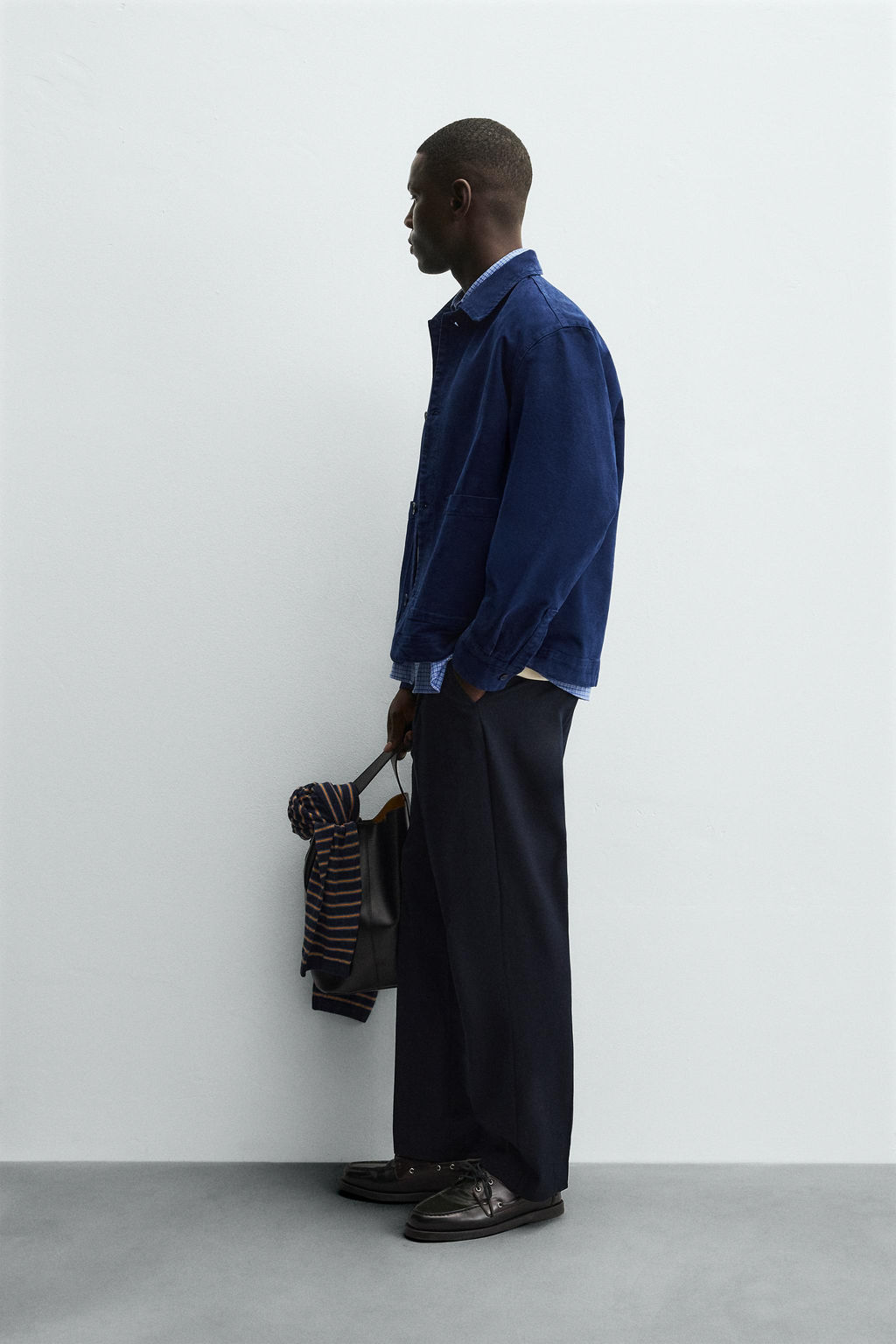 TEXTURED OVERSHIRT WITH POCKETS - Zara фото 4