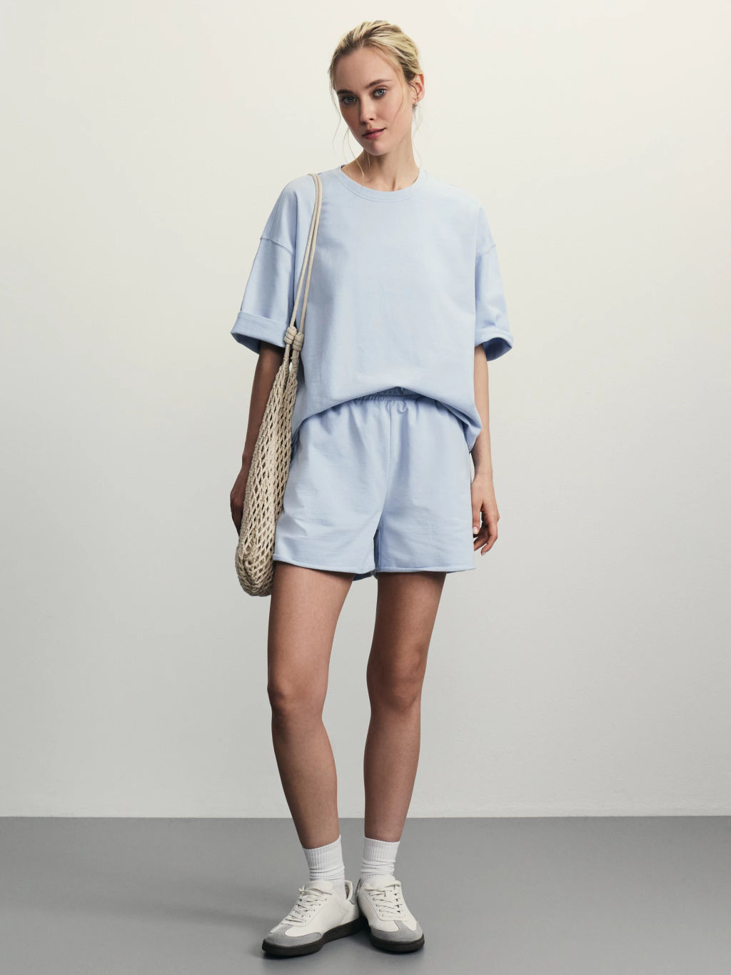 Футболка оверсайз из футера / Zarina  фото 2