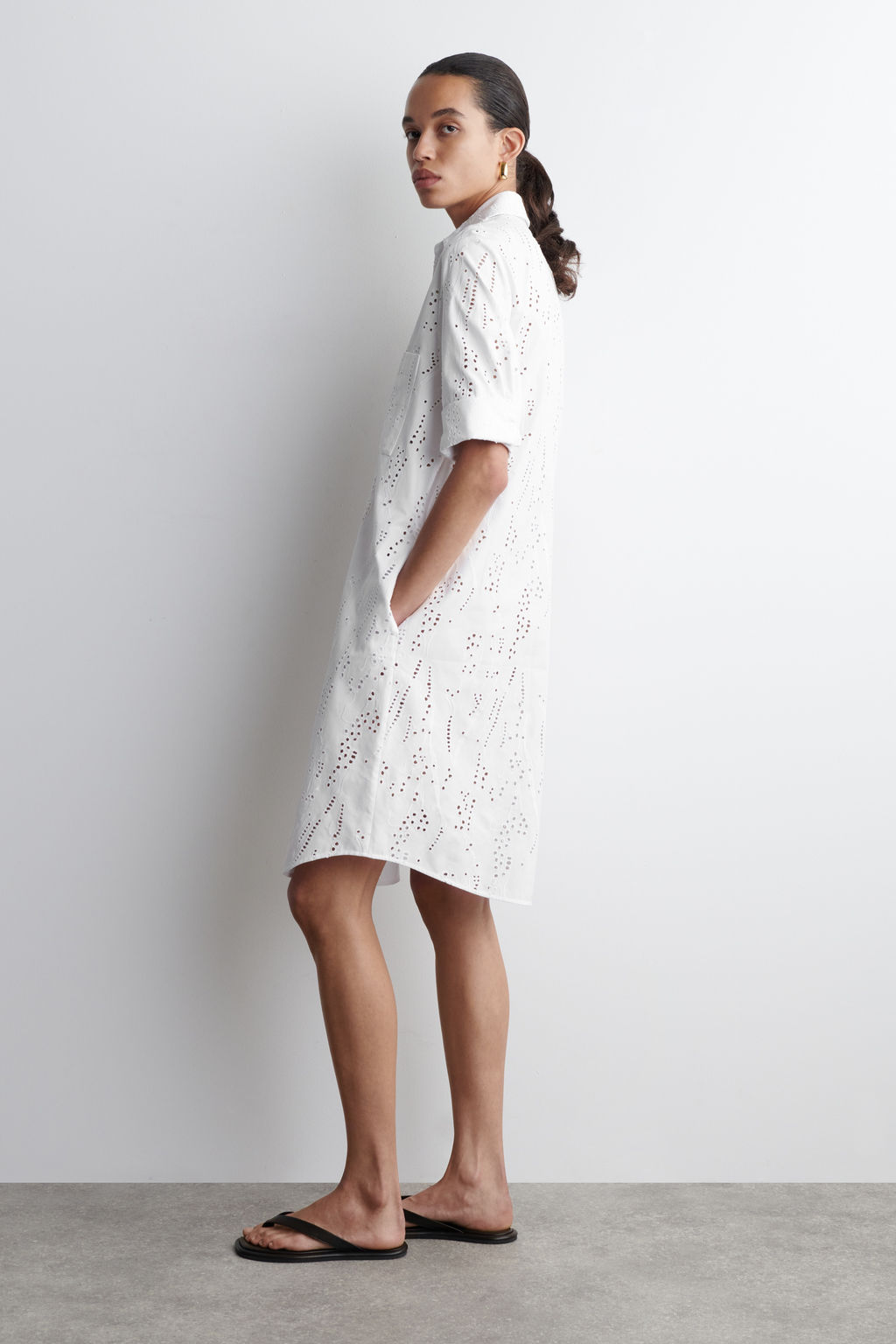 VESTIDO CAMISERO DE BORDADO INGL?S - H&m фото 3