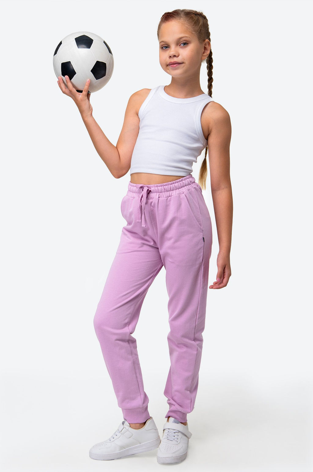 Детские брюки-джоггеры из футера Happy Fox  фото 11