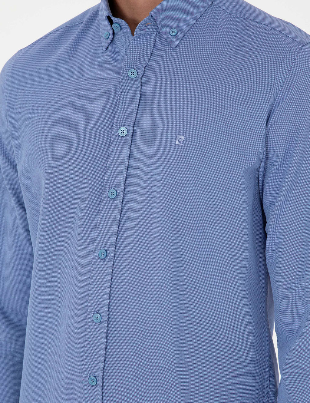 Mavi Oxford Slim Fit Uzun Kollu G_mlek