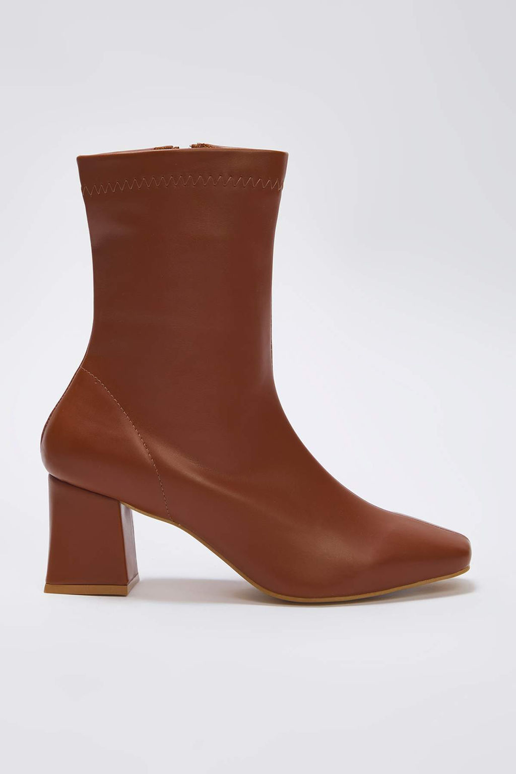 Taba Strec Fermuarl? Kad?n 7 cm Blok Topuklu Bot TAKAW26BO00002