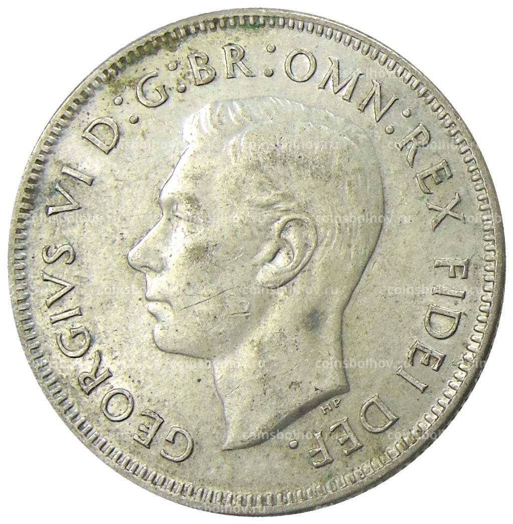 1 флорин (2 шиллинга) 1951 года Австралия  50 лет Федерации
