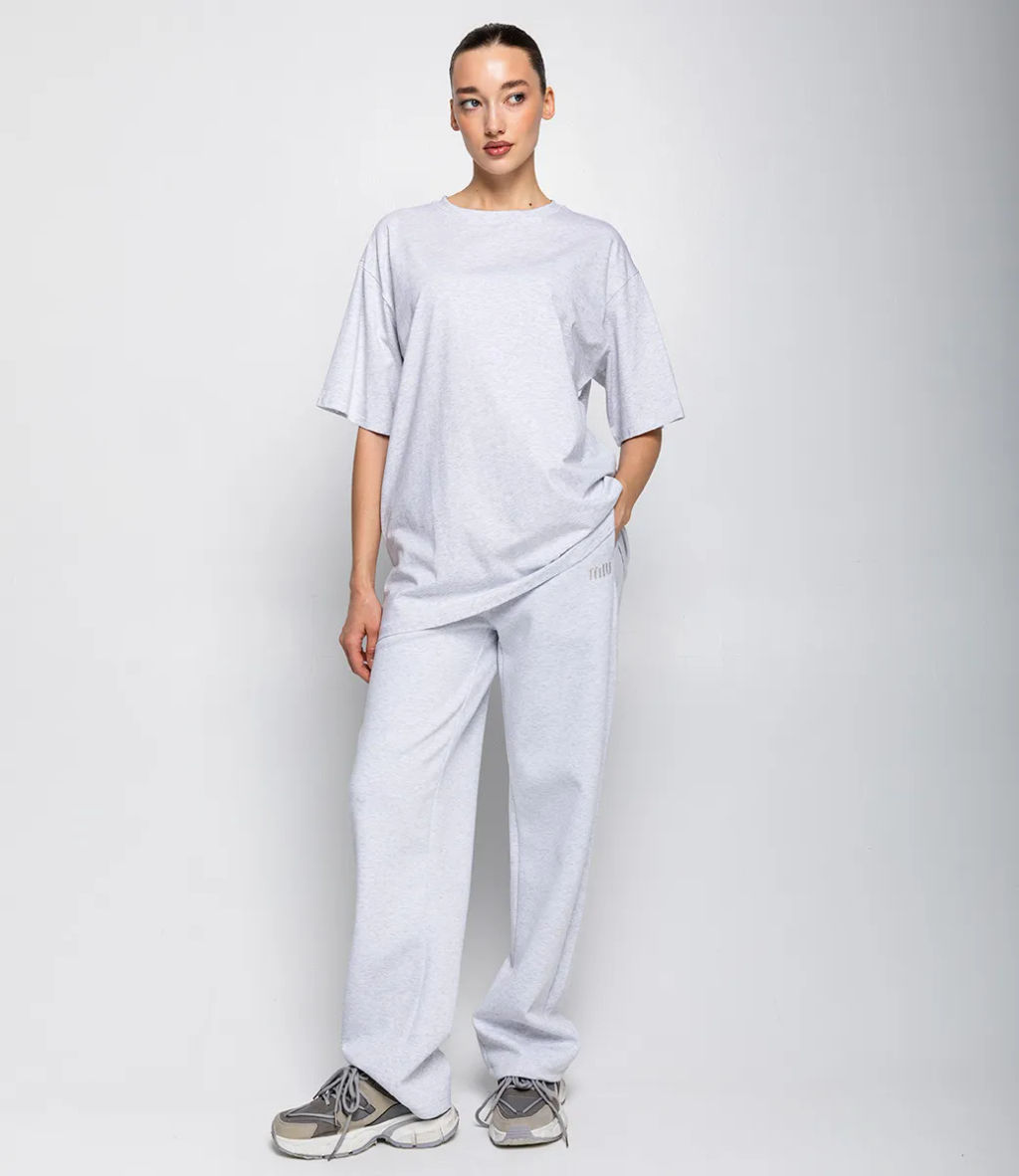 Футболка #ОКТ1655-1, серый меланж