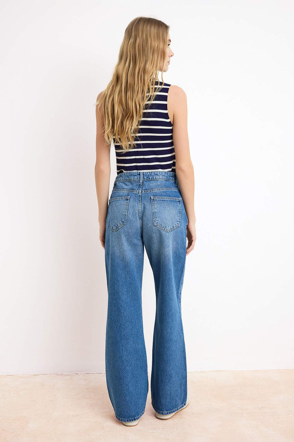 Mavi Yuksek Bel %100 Pamuk Genis Paca Wide Leg Jeans TWOSS26JE00130