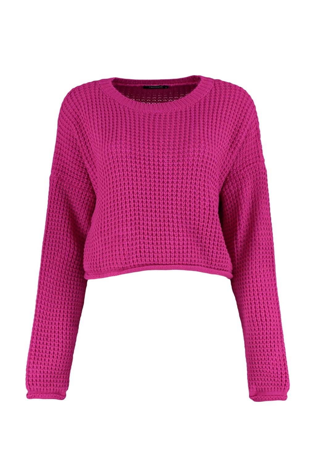 Yesil Crop Genis Kal?p Triko Kazak TWOAW23KZ01193 - Trendyolmilla фото 14