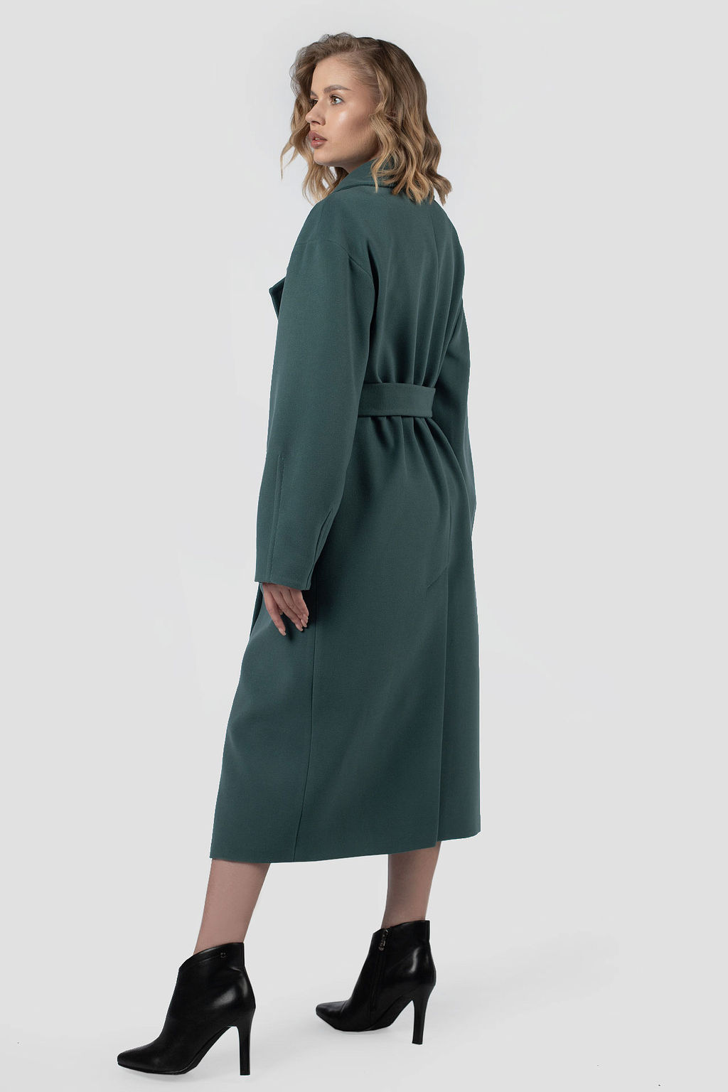 01-12216 Пальто женское демисезонное (пояс) - El podio фото 11