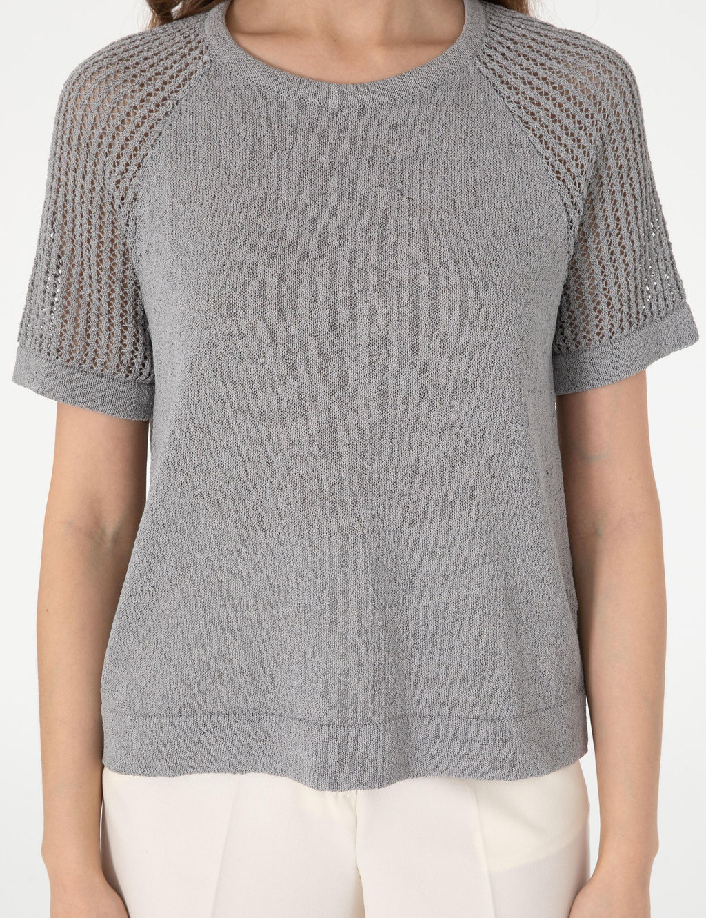 Gri Regular Fit Kazak