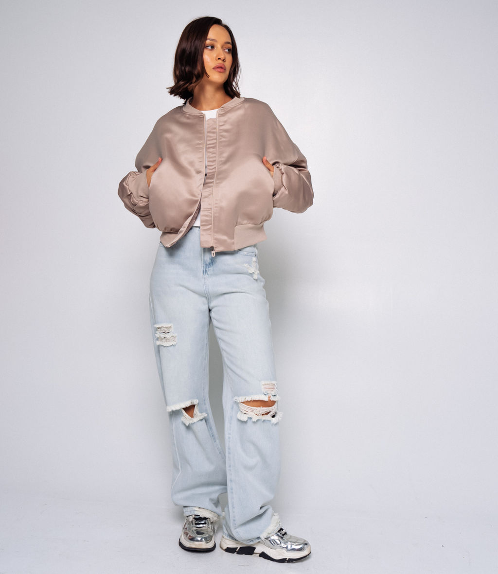 Бомбер #БШ2656, капучино